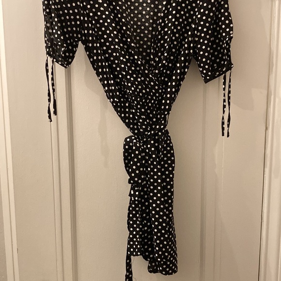 NWOT Polka Dot Mini Dress - Picture 2 of 8